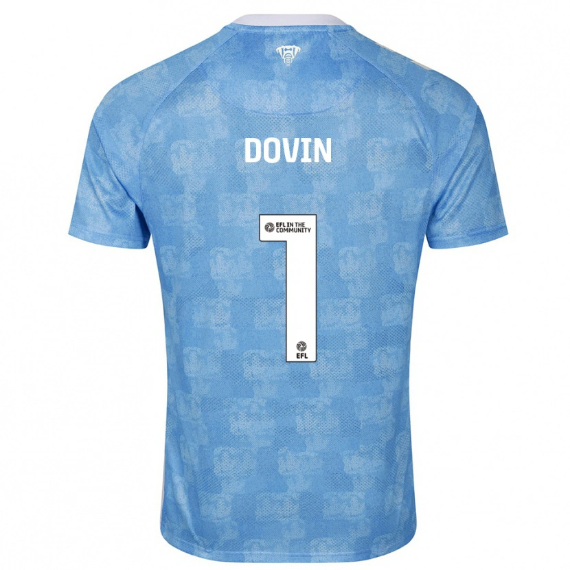 Danxen Herren Oliver Dovin #1 Himmelblau Weiß Heimtrikot Trikot 2025/26 T-Shirt