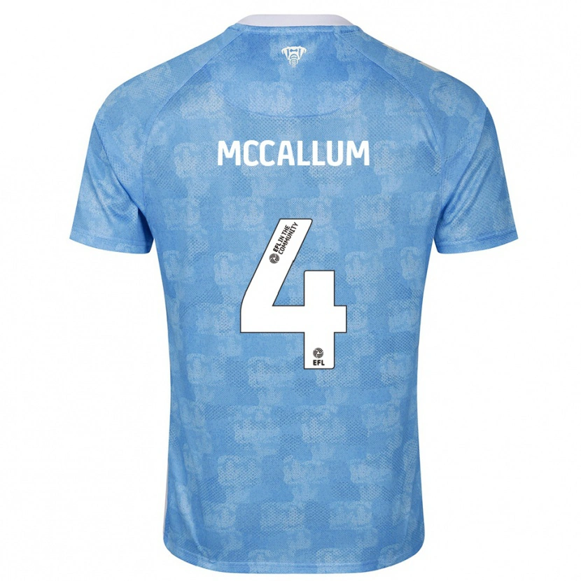 Danxen Herren Joseph Mccallum #4 Himmelblau Weiß Heimtrikot Trikot 2025/26 T-Shirt