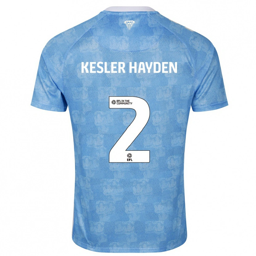 Danxen Herren Kaine Kesler-Hayden #2 Himmelblau Weiß Heimtrikot Trikot 2025/26 T-Shirt