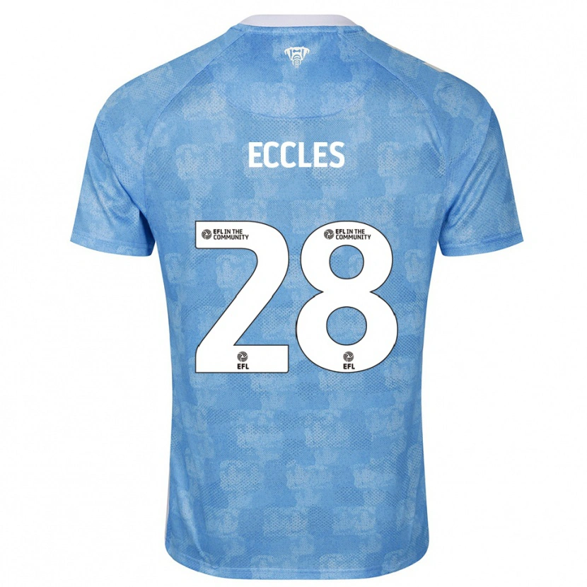 Danxen Herren Josh Eccles #28 Himmelblau Weiß Heimtrikot Trikot 2025/26 T-Shirt