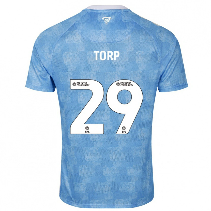 Danxen Herren Victor Torp #29 Himmelblau Weiß Heimtrikot Trikot 2025/26 T-Shirt