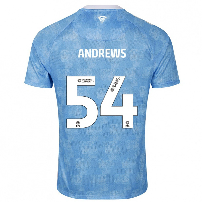 Danxen Herren Kai Andrews #54 Himmelblau Weiß Heimtrikot Trikot 2025/26 T-Shirt