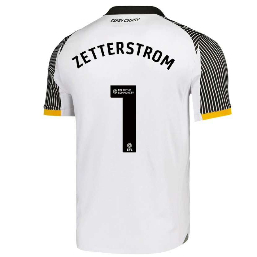 Danxen Herren Jacob Widell Zetterström #1 Weiß Schwarz Heimtrikot Trikot 2025/26 T-Shirt