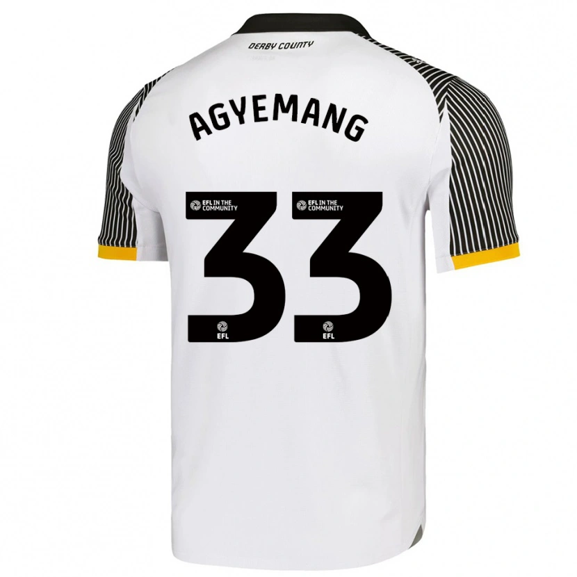 Danxen Herren Patrick Agyemang #33 Weiß Schwarz Heimtrikot Trikot 2025/26 T-Shirt