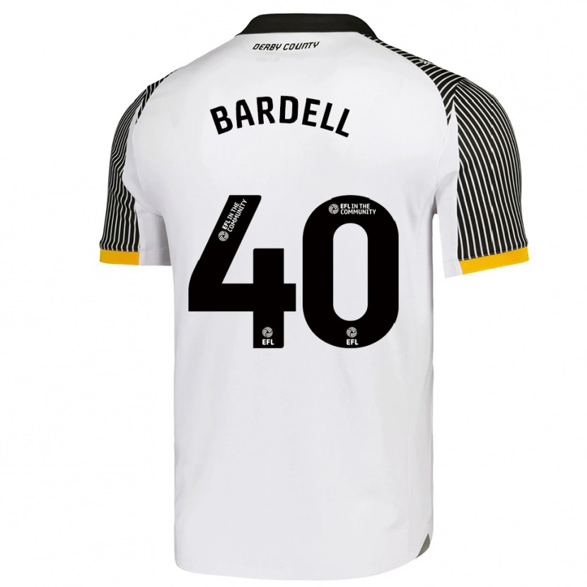 Danxen Herren Max Bardell #40 Weiß Schwarz Heimtrikot Trikot 2025/26 T-Shirt