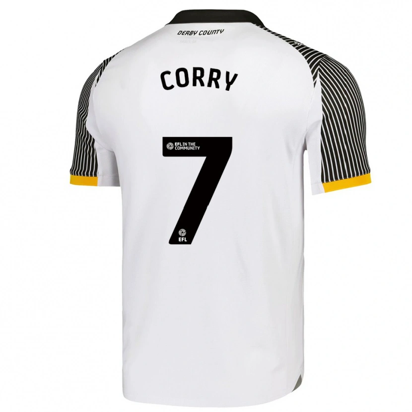 Danxen Herren Sean Corry #7 Weiß Schwarz Heimtrikot Trikot 2025/26 T-Shirt