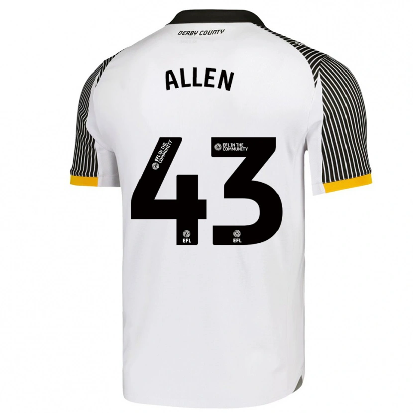 Danxen Herren Cruz Allen #43 Weiß Schwarz Heimtrikot Trikot 2025/26 T-Shirt