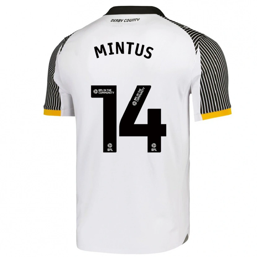 Danxen Herren Marley Mintus #14 Weiß Schwarz Heimtrikot Trikot 2025/26 T-Shirt