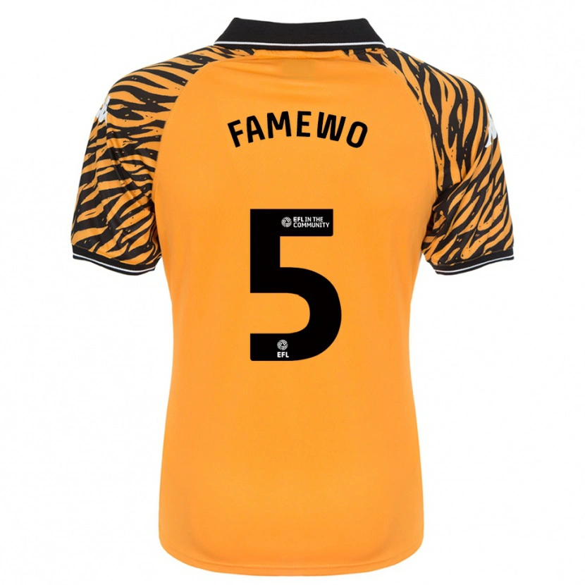 Danxen Herren Akin Famewo #5 Orange Schwarz Heimtrikot Trikot 2025/26 T-Shirt