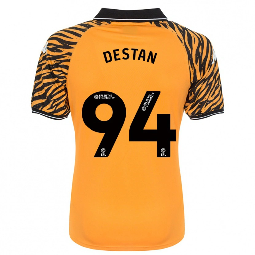 Danxen Herren Enis Destan #94 Orange Schwarz Heimtrikot Trikot 2025/26 T-Shirt