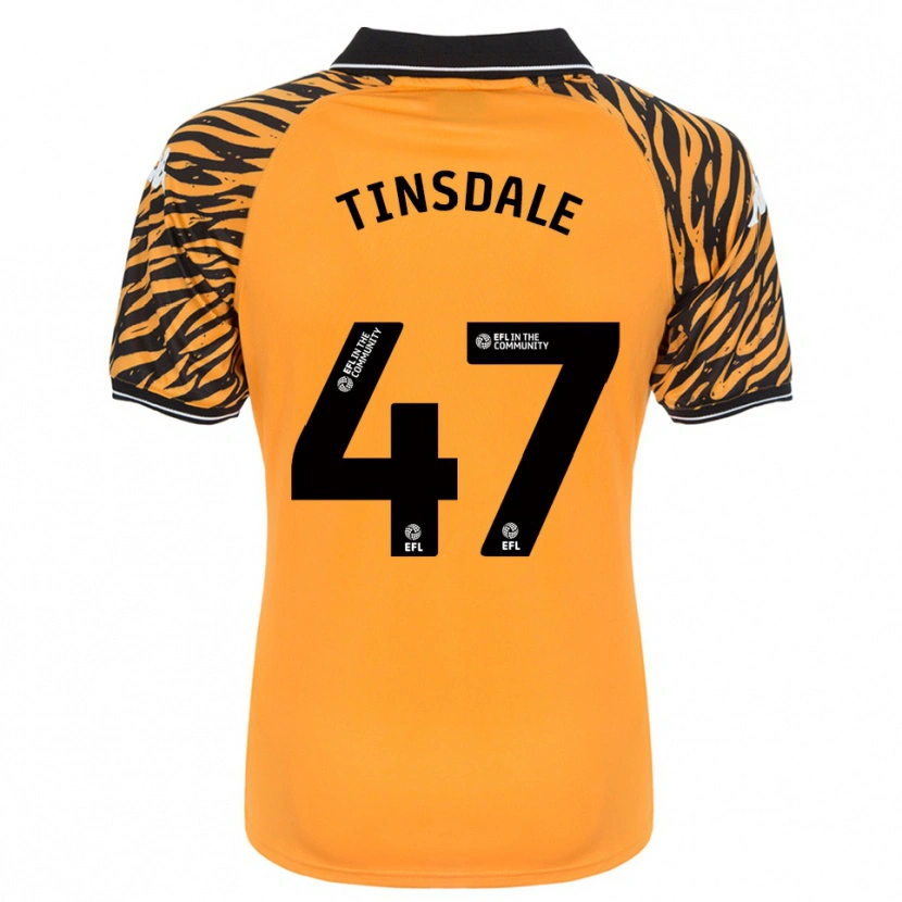 Danxen Herren Nathan Tinsdale #47 Orange Schwarz Heimtrikot Trikot 2025/26 T-Shirt