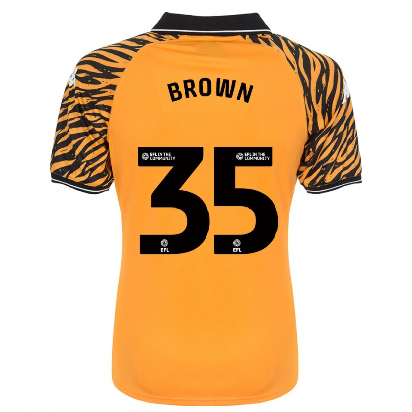 Danxen Herren Pharrell Brown #35 Orange Schwarz Heimtrikot Trikot 2025/26 T-Shirt