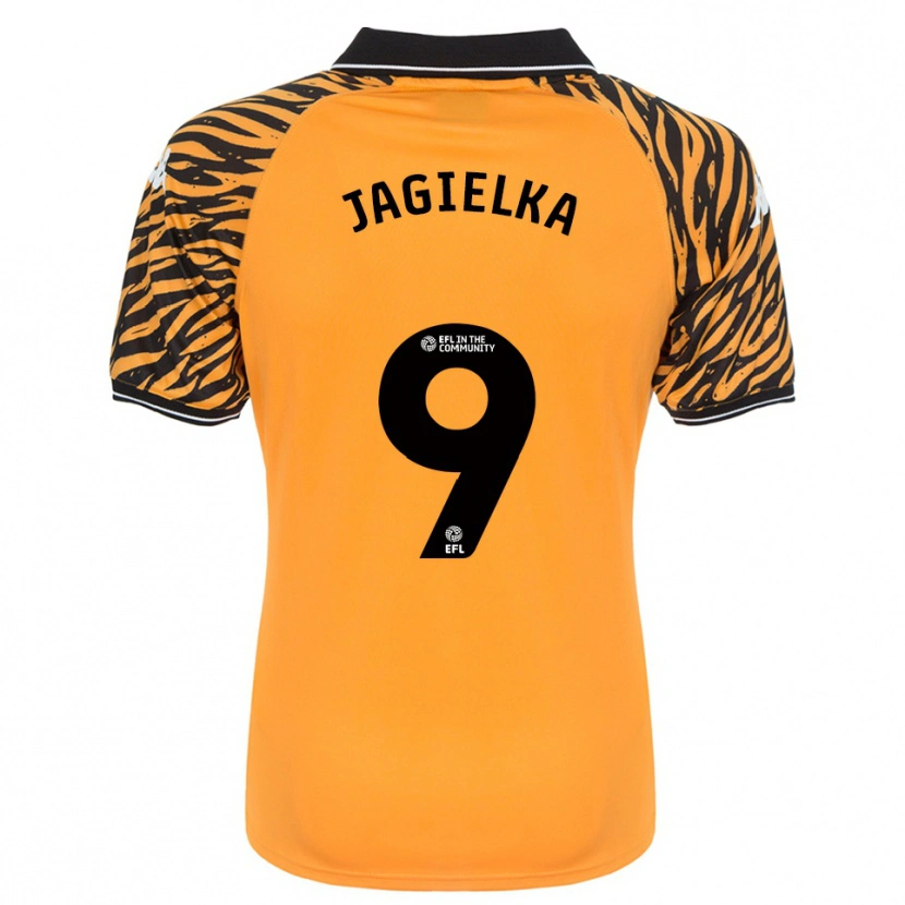 Danxen Herren Zac Jagielka #9 Orange Schwarz Heimtrikot Trikot 2025/26 T-Shirt