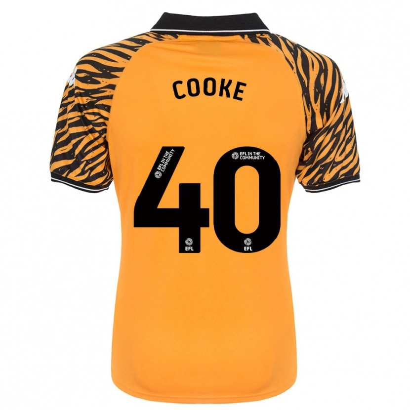 Danxen Herren Megan Cooke #40 Orange Schwarz Heimtrikot Trikot 2025/26 T-Shirt