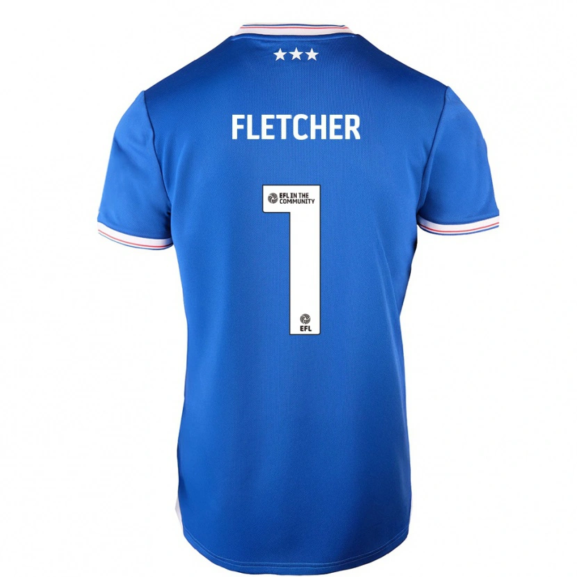 Danxen Herren William Fletcher #1 Blau Weiß Heimtrikot Trikot 2025/26 T-Shirt