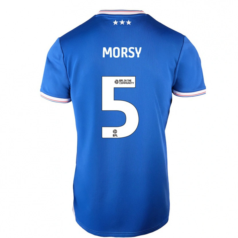 Danxen Herren Samy Morsy #5 Blau Weiß Heimtrikot Trikot 2025/26 T-Shirt