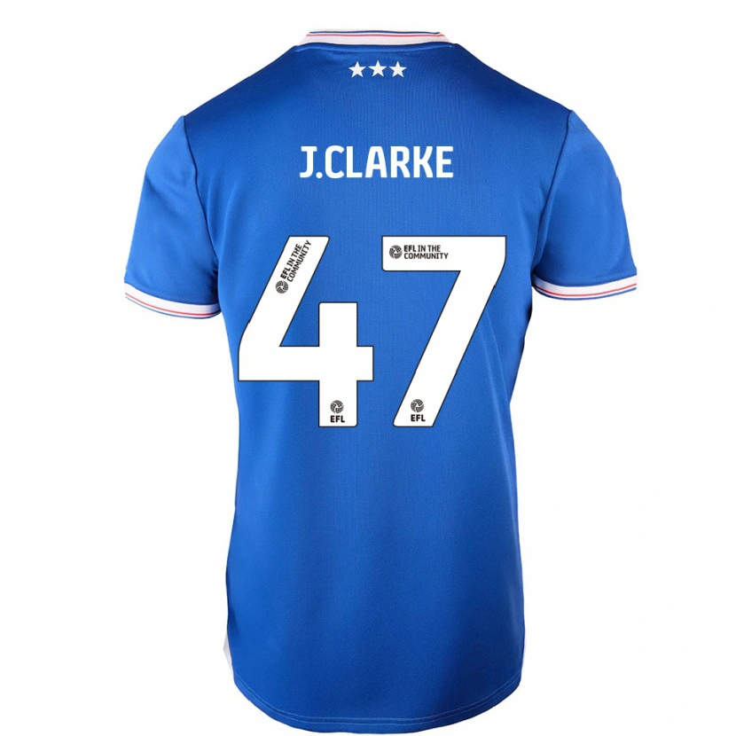Danxen Herren Jack Clarke #47 Blau Weiß Heimtrikot Trikot 2025/26 T-Shirt