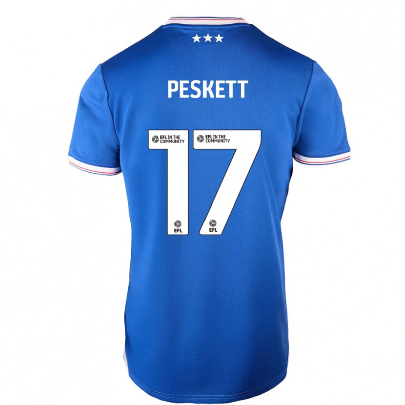 Danxen Herren Sophie Peskett #17 Blau Weiß Heimtrikot Trikot 2025/26 T-Shirt