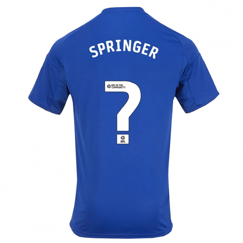 Danxen Herren Jahquan Springer #0 Blau Gold Heimtrikot Trikot 2025/26 T-Shirt