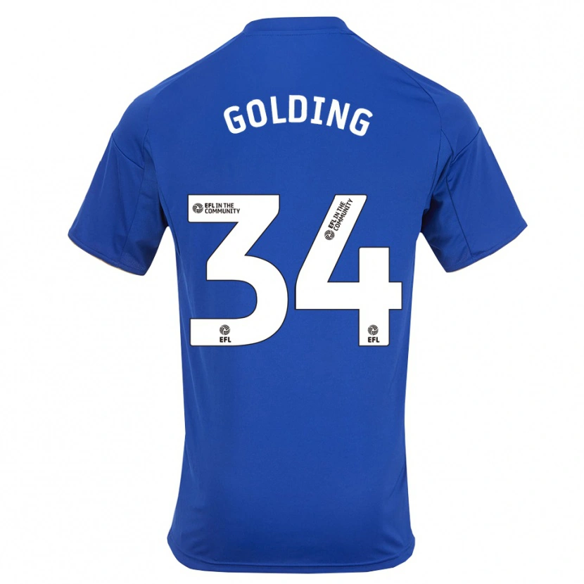 Danxen Herren Michael Golding #34 Blau Gold Heimtrikot Trikot 2025/26 T-Shirt