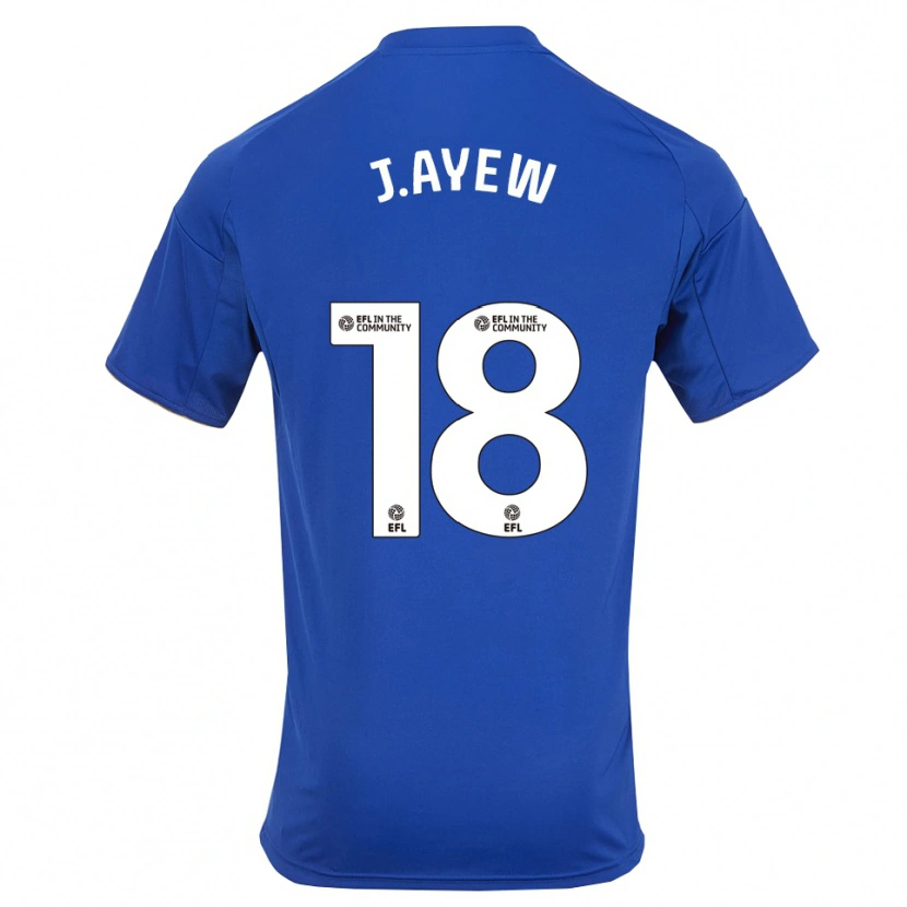 Danxen Herren Jordan Ayew #18 Blau Gold Heimtrikot Trikot 2025/26 T-Shirt