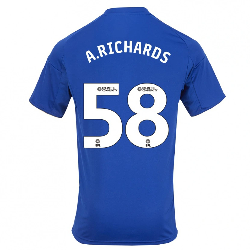 Danxen Herren Amani Richards #58 Blau Gold Heimtrikot Trikot 2025/26 T-Shirt