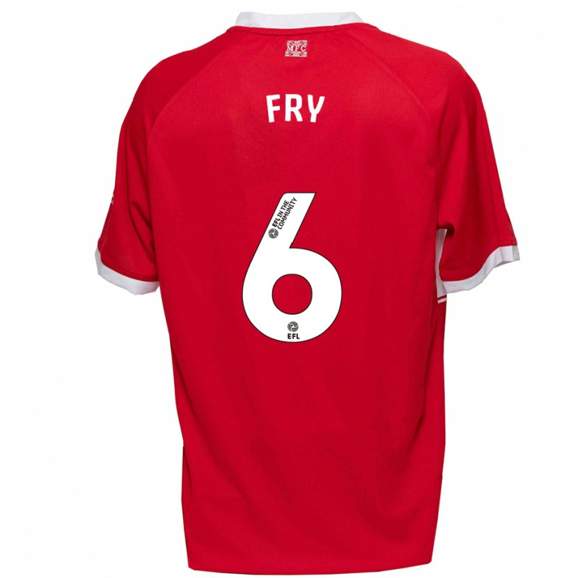 Danxen Herren Dael Fry #6 Rot Weiß Heimtrikot Trikot 2025/26 T-Shirt