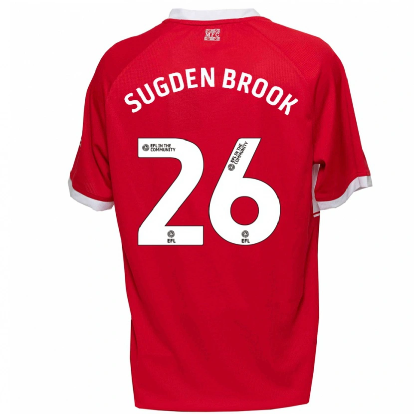 Danxen Herren Darcie Sugden-Brook #26 Rot Weiß Heimtrikot Trikot 2025/26 T-Shirt