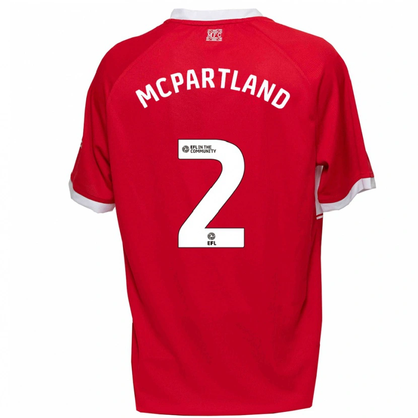 Danxen Herren Will Mcpartland #2 Rot Weiß Heimtrikot Trikot 2025/26 T-Shirt