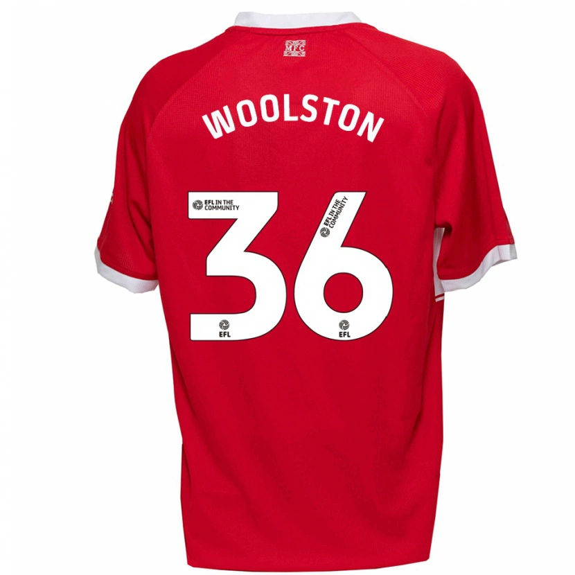 Danxen Herren Luke Woolston #36 Rot Weiß Heimtrikot Trikot 2025/26 T-Shirt