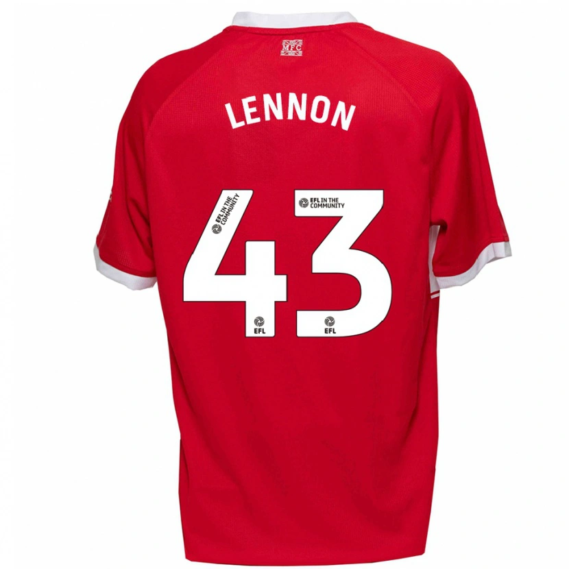 Danxen Herren Charlie Lennon #43 Rot Weiß Heimtrikot Trikot 2025/26 T-Shirt