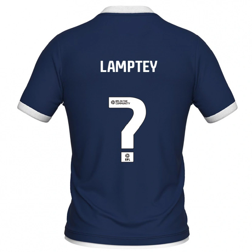 Danxen Herren Rafiq Lamptey #0 Marine Weiß Heimtrikot Trikot 2025/26 T-Shirt