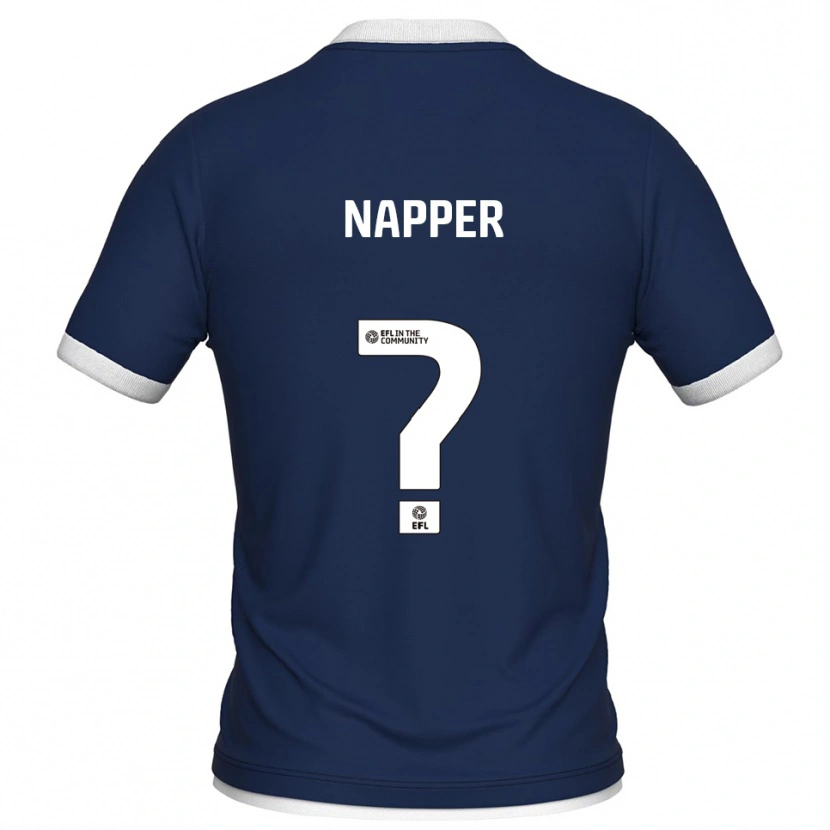 Danxen Herren Ellen Napper #0 Marine Weiß Heimtrikot Trikot 2025/26 T-Shirt