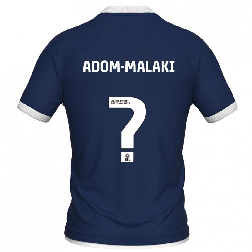 Danxen Herren Nino Adom-Malaki #0 Marine Weiß Heimtrikot Trikot 2025/26 T-Shirt