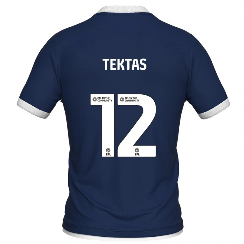 Danxen Herren Jayden Tektas #12 Marine Weiß Heimtrikot Trikot 2025/26 T-Shirt