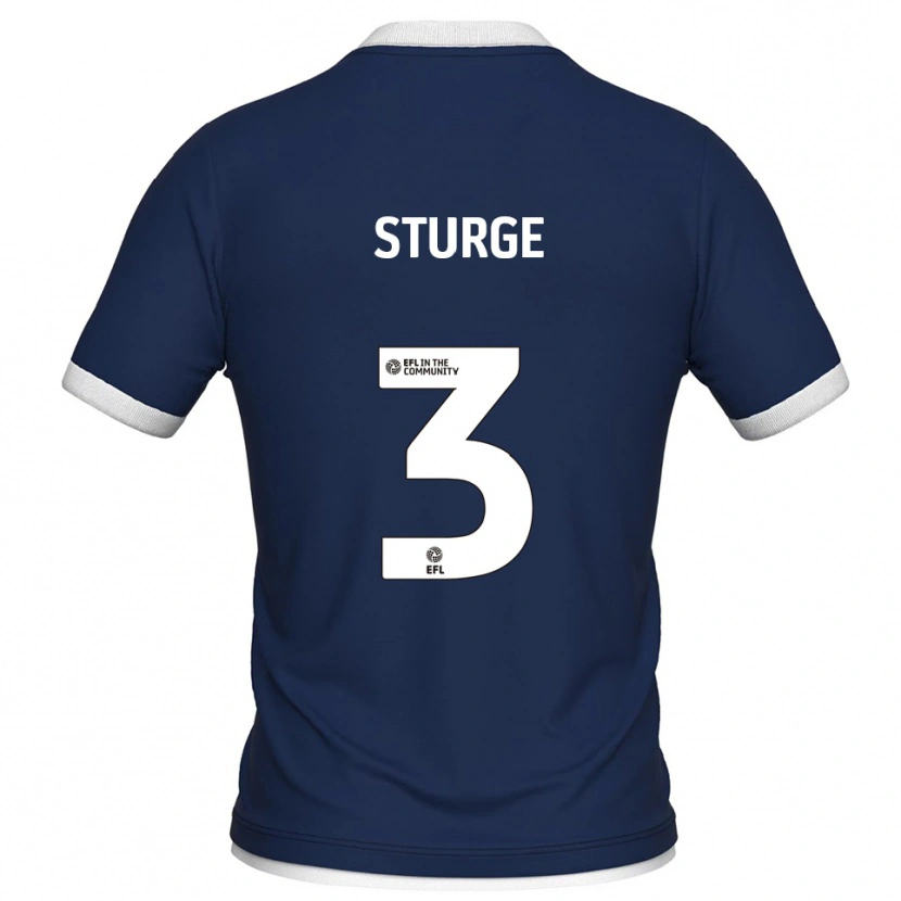 Danxen Herren Zak Sturge #3 Marine Weiß Heimtrikot Trikot 2025/26 T-Shirt