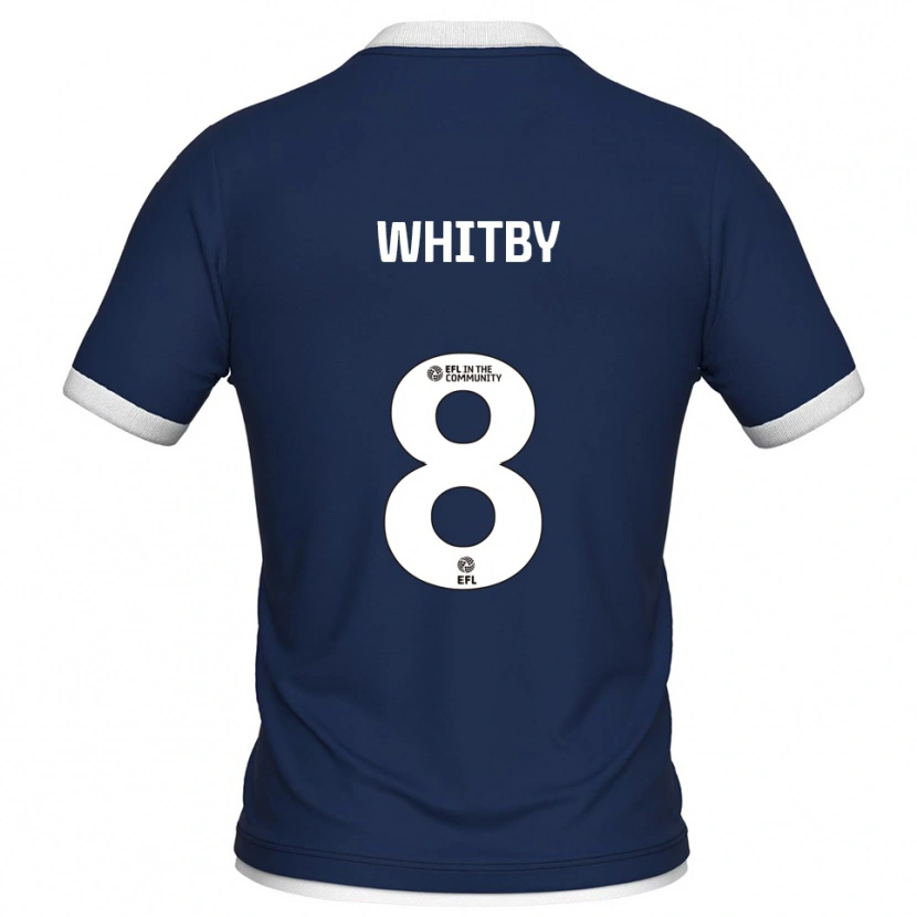 Danxen Herren Oliver Whitby #8 Marine Weiß Heimtrikot Trikot 2025/26 T-Shirt