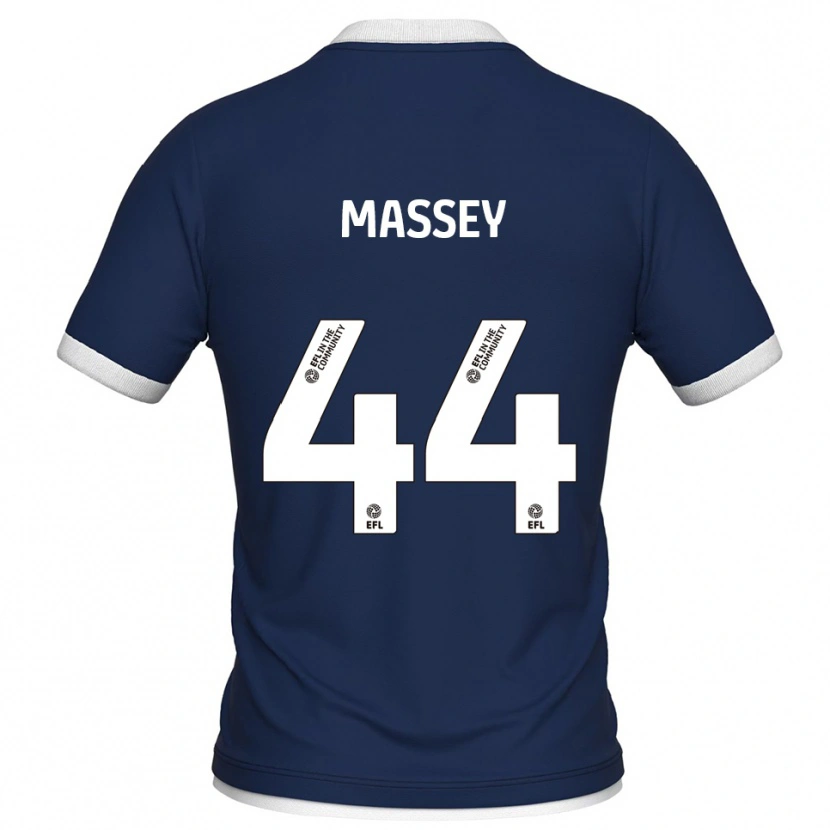 Danxen Herren Alfie Massey #44 Marine Weiß Heimtrikot Trikot 2025/26 T-Shirt