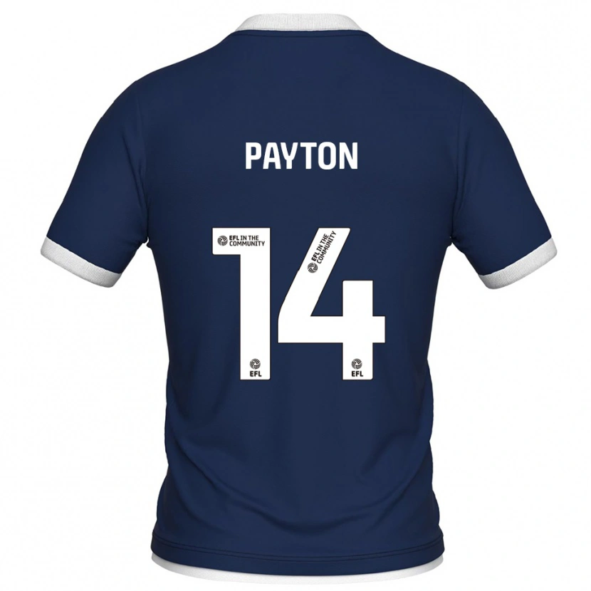 Danxen Herren Edward Payton #14 Marine Weiß Heimtrikot Trikot 2025/26 T-Shirt