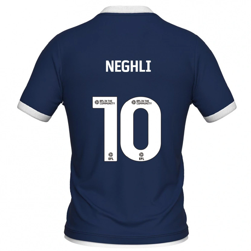 Danxen Herren Camiel Neghli #10 Marine Weiß Heimtrikot Trikot 2025/26 T-Shirt