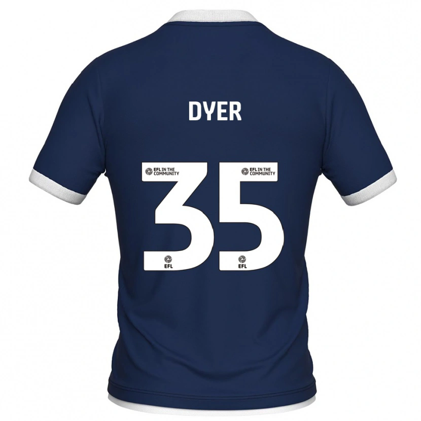 Danxen Herren Jet Dyer #35 Marine Weiß Heimtrikot Trikot 2025/26 T-Shirt