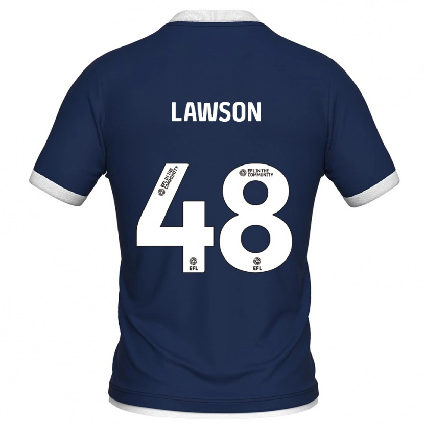 Danxen Herren Sha'mar Lawson #48 Marine Weiß Heimtrikot Trikot 2025/26 T-Shirt