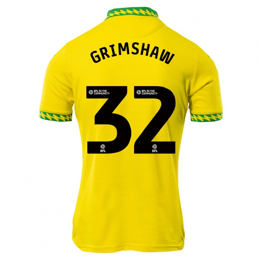 Danxen Herren Daniel Grimshaw #32 Weiß Grün Heimtrikot Trikot 2025/26 T-Shirt