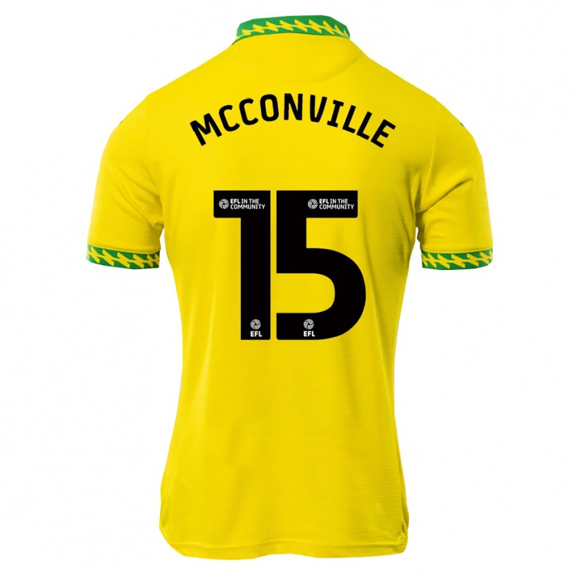 Danxen Herren Ruairi Mcconville #15 Weiß Grün Heimtrikot Trikot 2025/26 T-Shirt