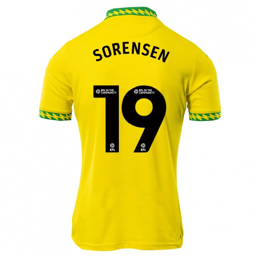 Danxen Herren Jacob Lungi Sørensen #19 Weiß Grün Heimtrikot Trikot 2025/26 T-Shirt