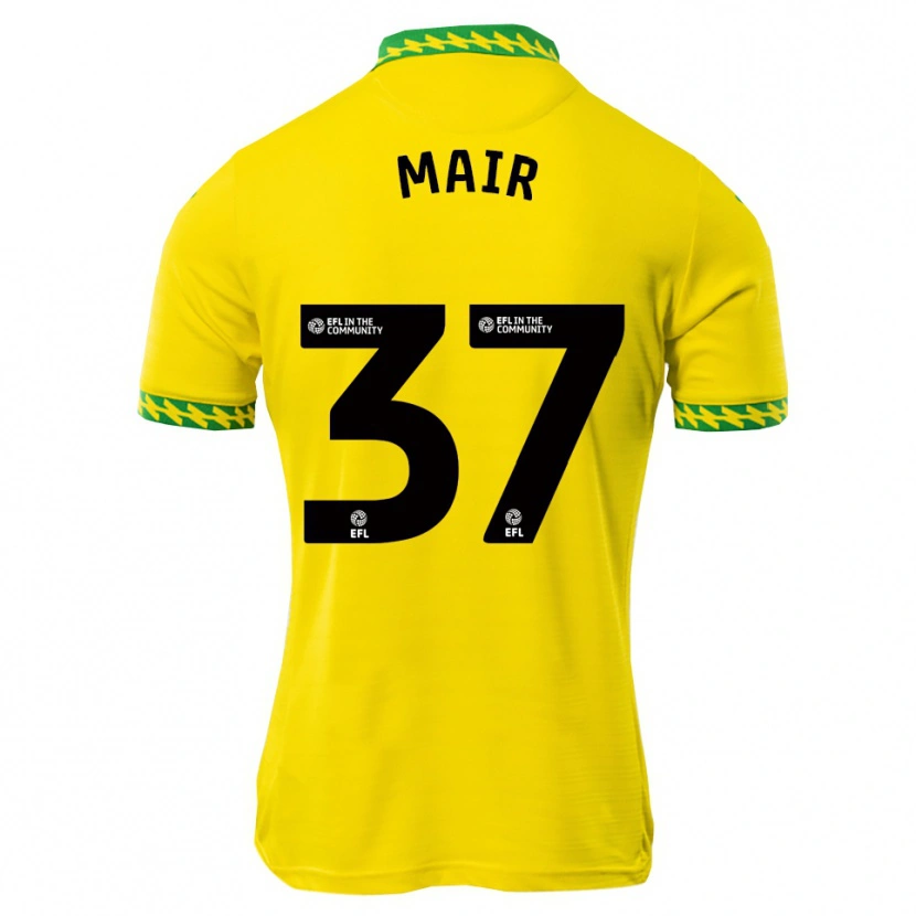 Danxen Herren Archie Mair #37 Weiß Grün Heimtrikot Trikot 2025/26 T-Shirt