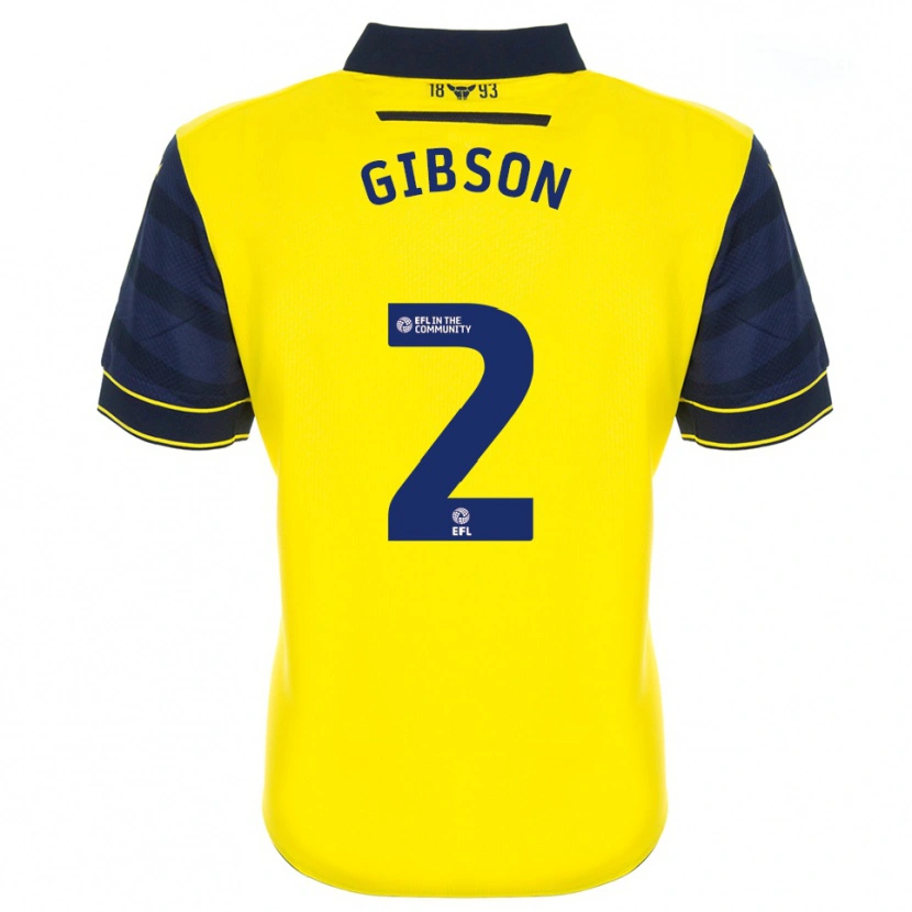 Danxen Herren Nic Gibson #2 Gelb Marine Heimtrikot Trikot 2025/26 T-Shirt