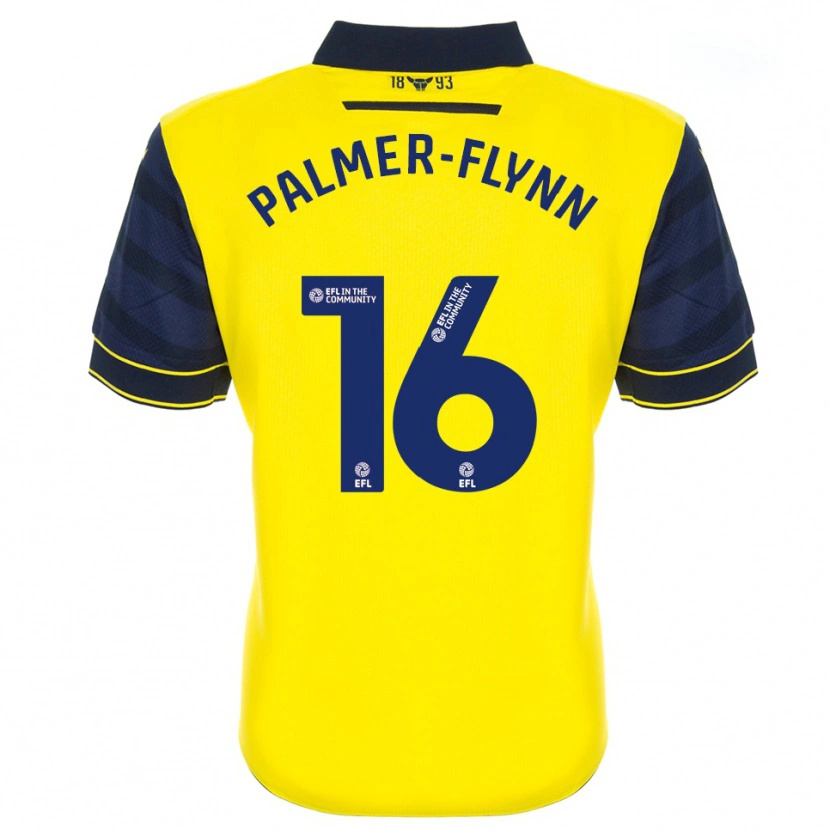 Danxen Herren Callum Palmer-Flynn #16 Gelb Marine Heimtrikot Trikot 2025/26 T-Shirt