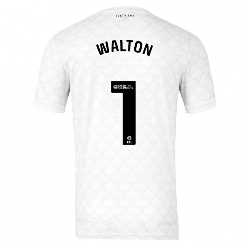 Danxen Herren Jack Walton #1 Weiß Rot Heimtrikot Trikot 2025/26 T-Shirt