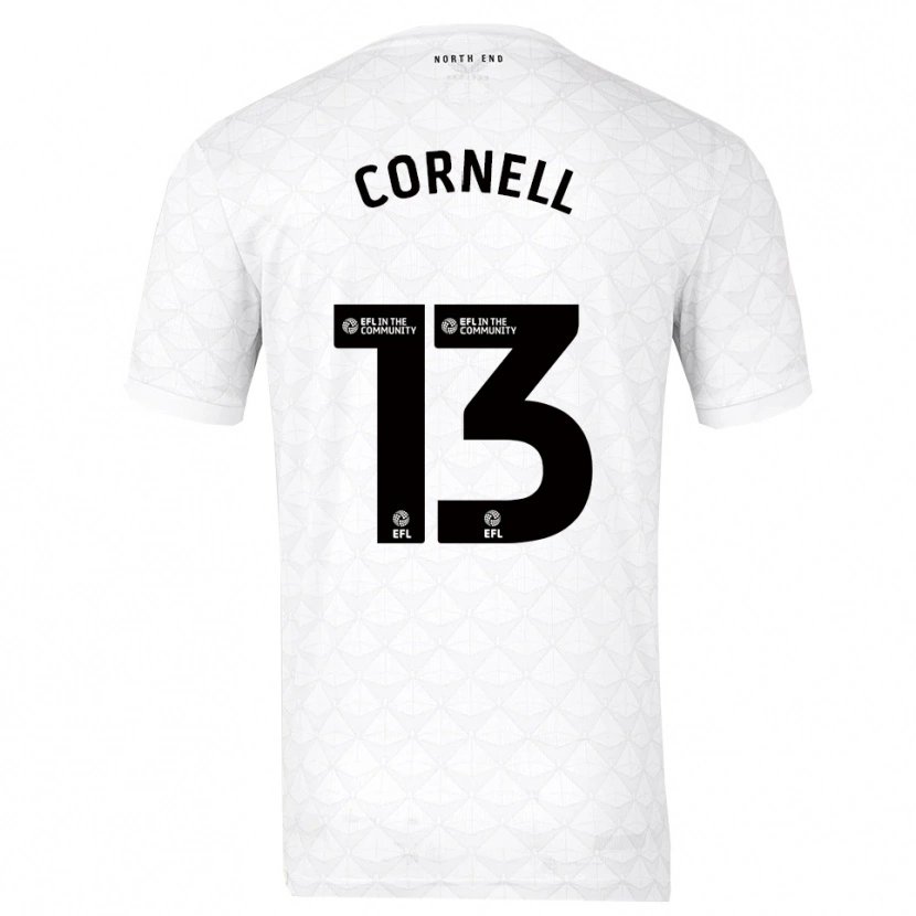 Danxen Herren David Cornell #13 Weiß Rot Heimtrikot Trikot 2025/26 T-Shirt